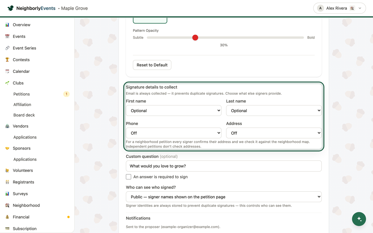 Decide what a signature costs
